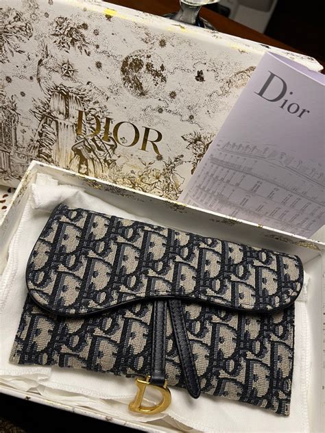 dior white wallet on chain|long saddle wallet with chain.